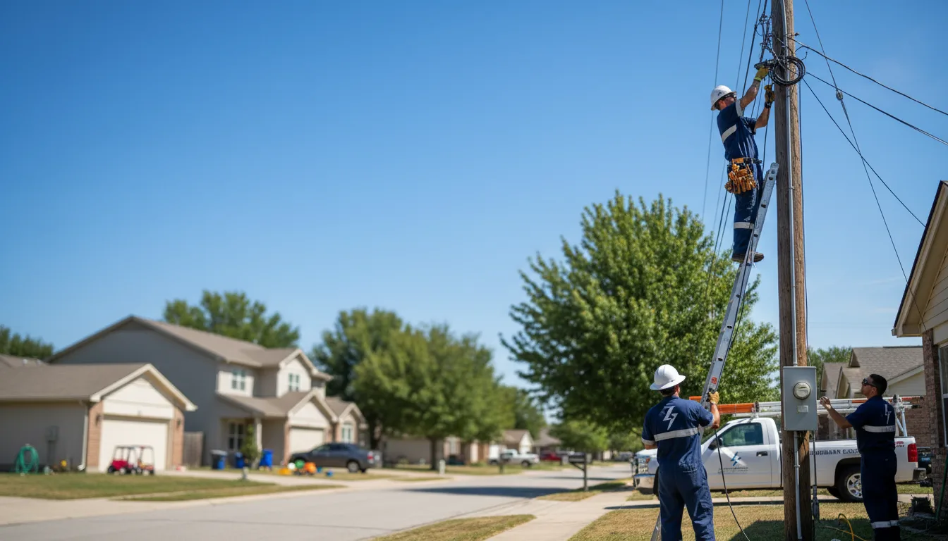 Residential electrician providing installation services in Denver City, TX